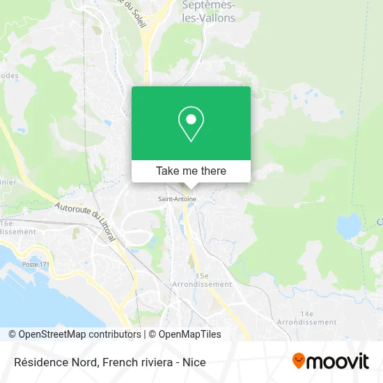 Résidence Nord map