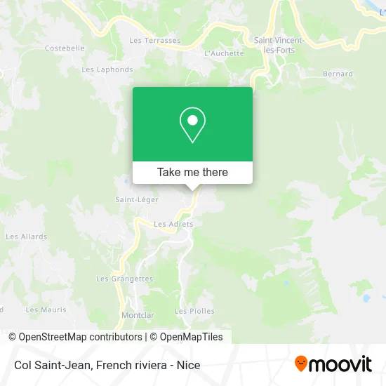 Col Saint-Jean map