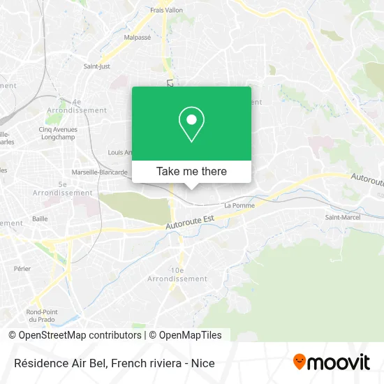Résidence Air Bel map