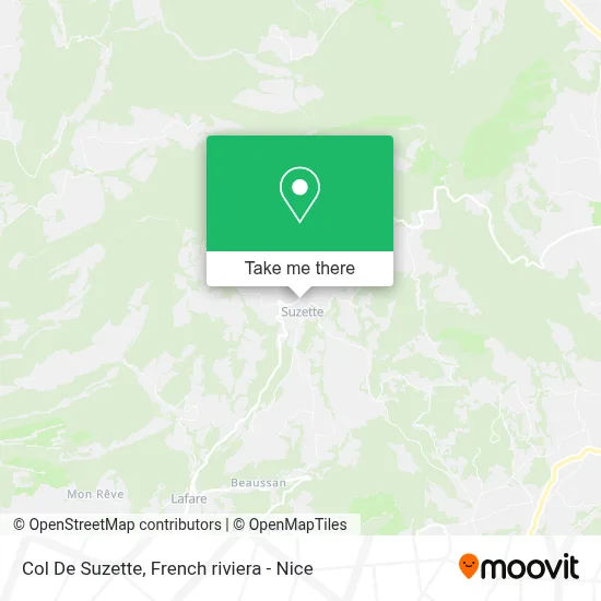 Col De Suzette map