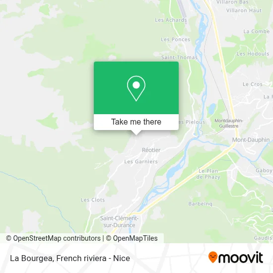 La Bourgea map