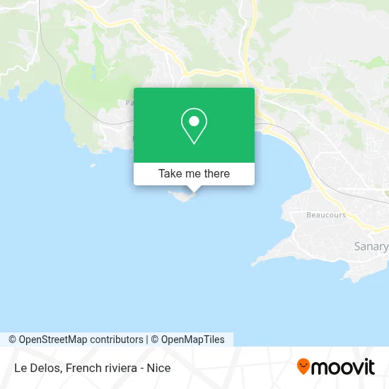 Le Delos map