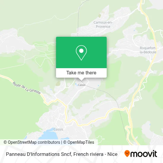 Panneau D'Informations Sncf map