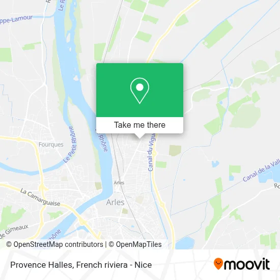 Provence Halles map