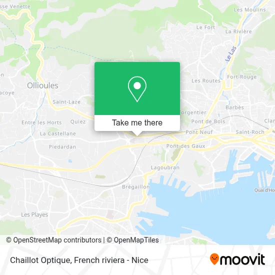 Chaillot Optique map