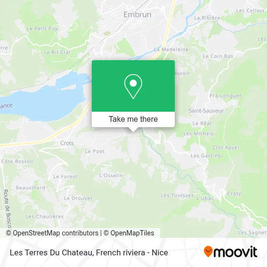 Les Terres Du Chateau map