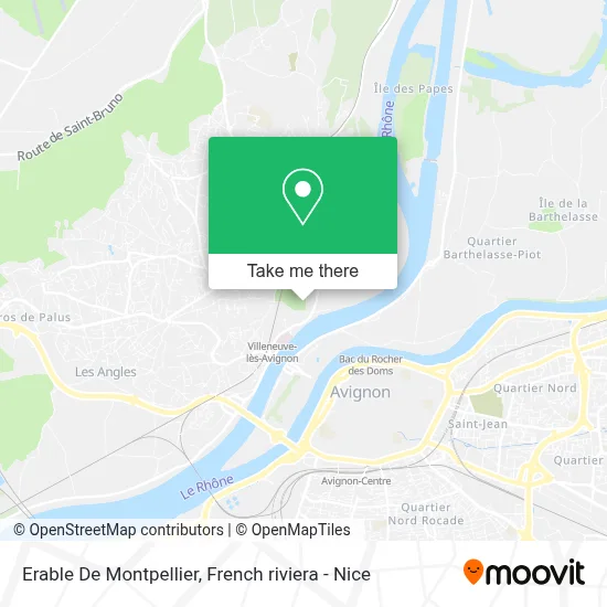 Erable De Montpellier map