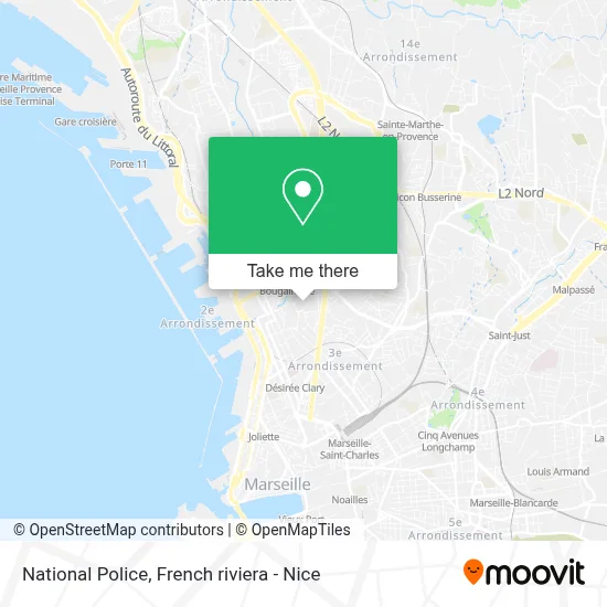Police Nationale map