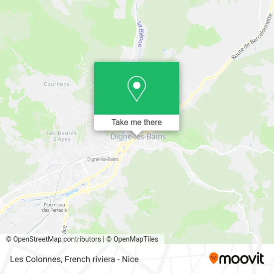 Les Colonnes map