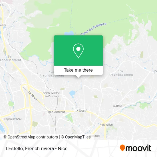 L'Estello map