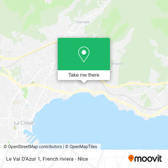 Le Val D'Azur 1 map