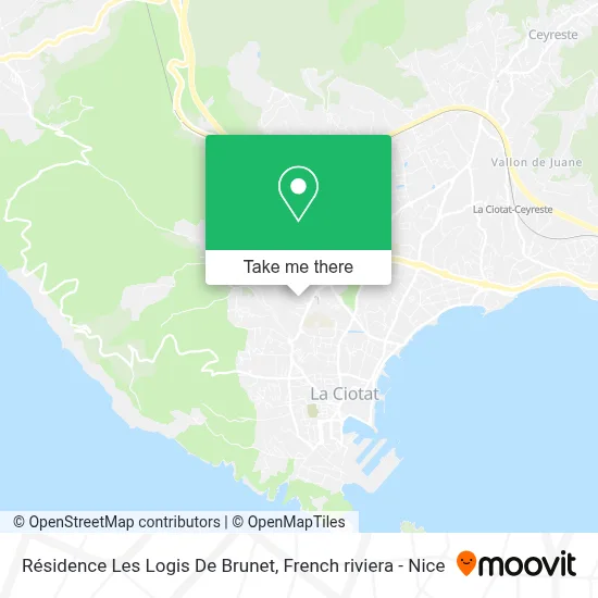 Résidence Les Logis De Brunet map