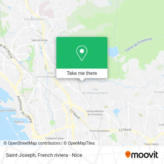 Saint-Joseph map