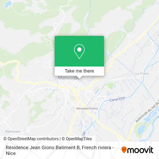 Résidence Jean Giono Batiment B map