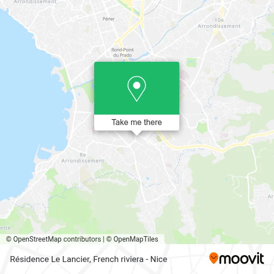 Résidence Le Lancier map