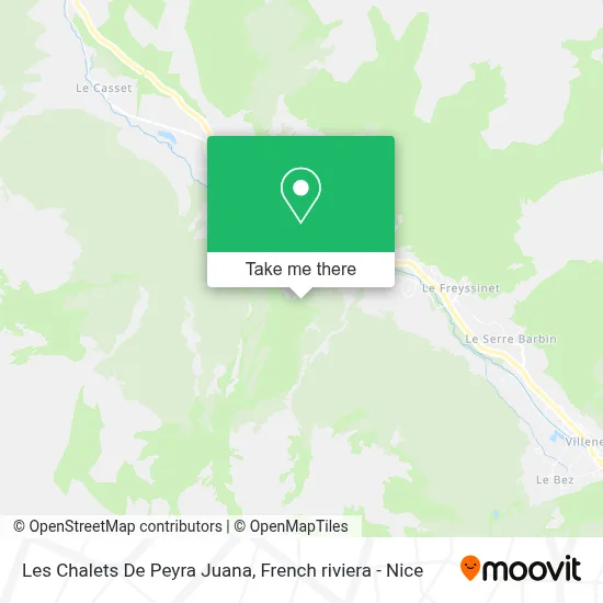 Les Chalets De Peyra Juana map