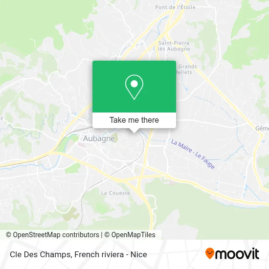 Cle Des Champs map