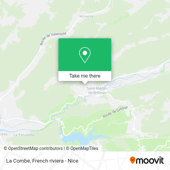 La Combe map