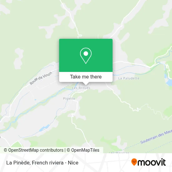 La Pinède map