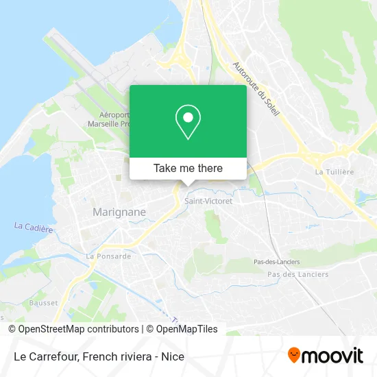 Le Carrefour map