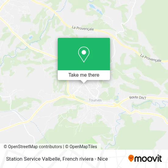 Station Service Valbelle map