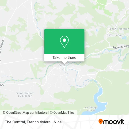 Le Central map