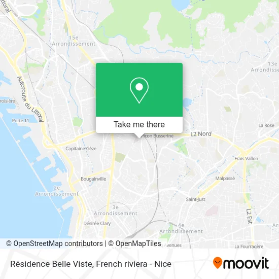 Résidence Belle Viste map