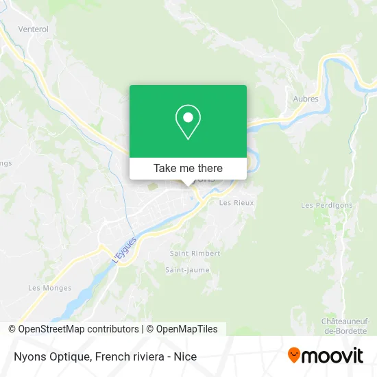 Nyons Optique map