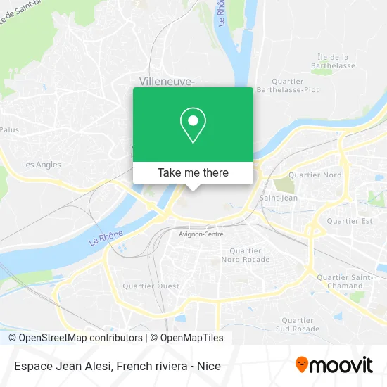 Espace Jean Alesi map