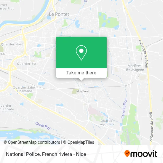 Police Nationale map