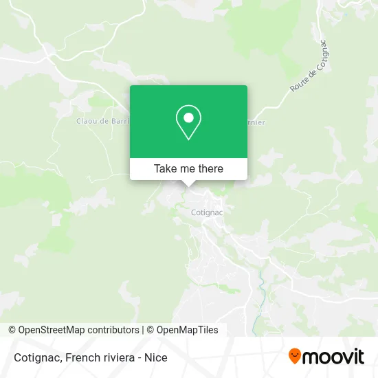 Cotignac map