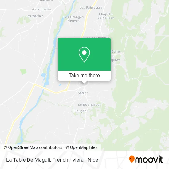 La Table De Magali map
