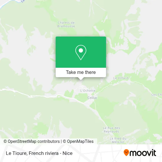 Le Tioure map