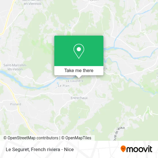 Le Seguret map