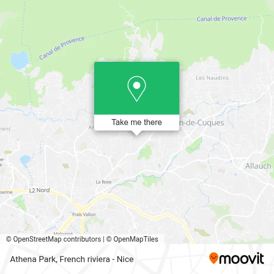 Parc Athena map