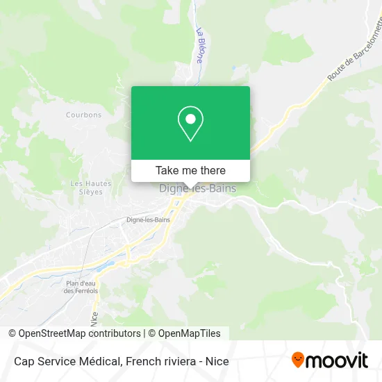 Cap Service Médical map