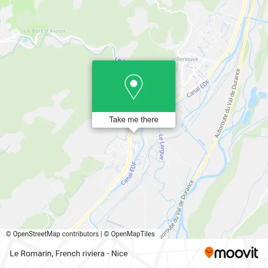 Le Romarin map