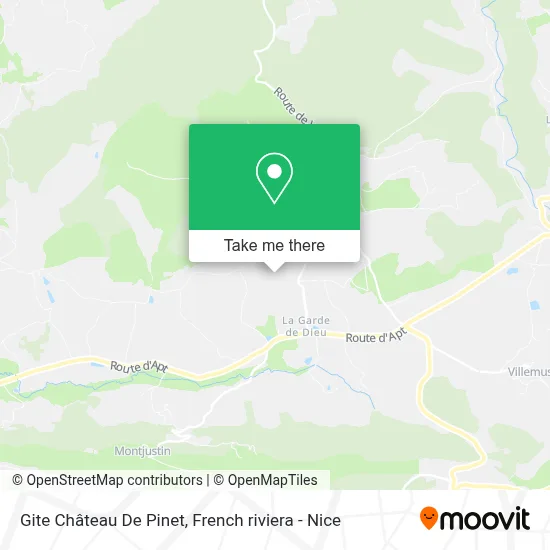 Gite Château De Pinet map