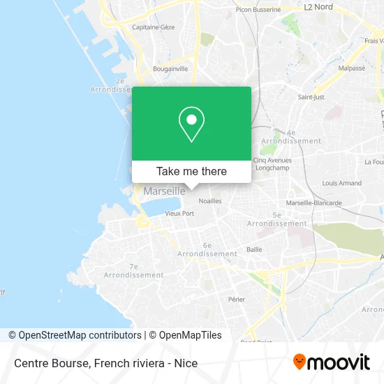 Centre Bourse map