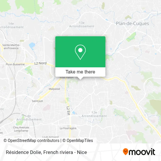 Résidence Dolie map