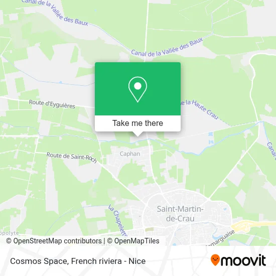 Espace Cosmos map
