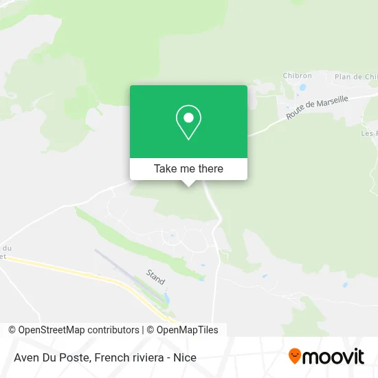 Aven Du Poste map