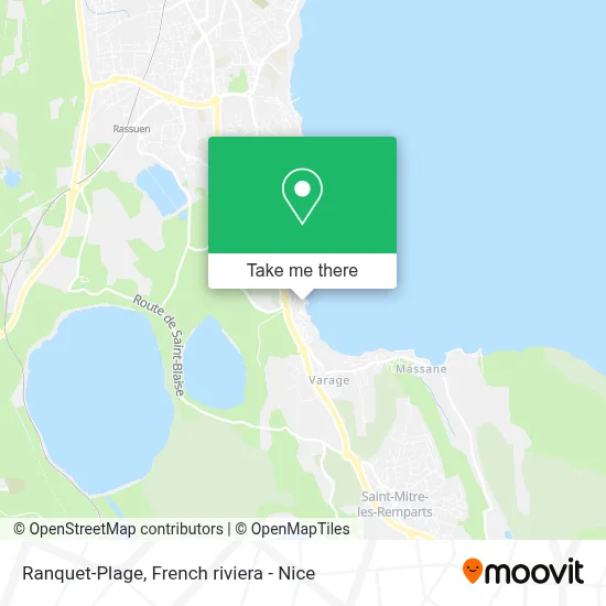 Ranquet-Plage map