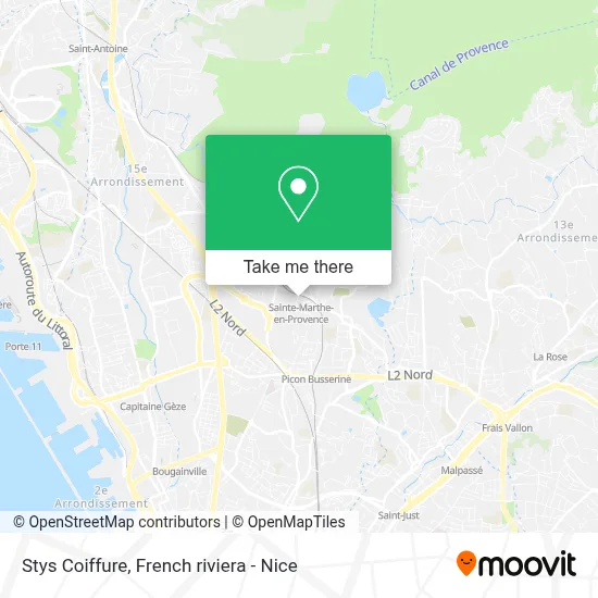Stys Coiffure map