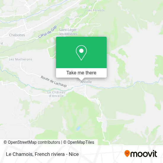 Le Chamois map