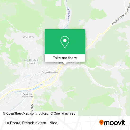 La Poste map