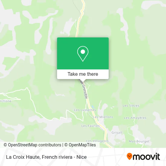 La Croix Haute map