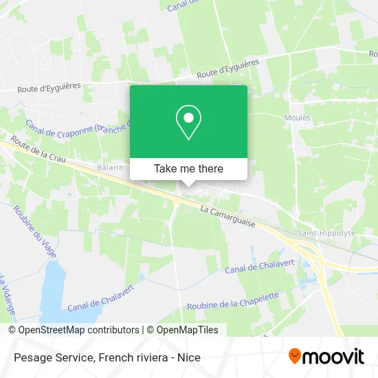 Pesage Service map