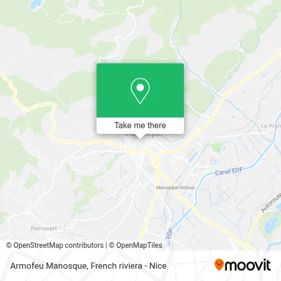 Armofeu Manosque map