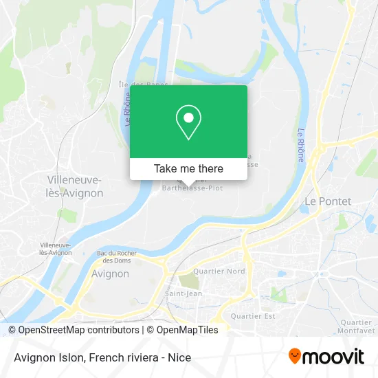 Avignon Islon map